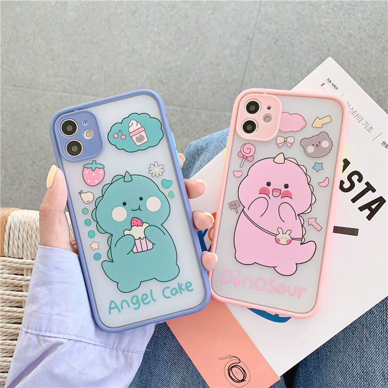 Ốp lưng iphone -Ốp iphone cute dino bvc