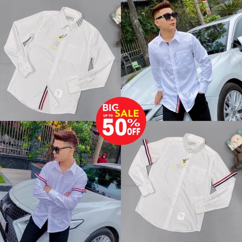 Áo sơ mi Thom Browne 3 vạch tay Cao Cấp⚡️ Hàng mới về 2022 🔆