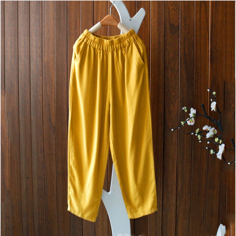 QUẦN DÀI 9c - Vải Thun Cotton Mềm ( Quần dài ống vừa thun cotton) | BigBuy360 - bigbuy360.vn