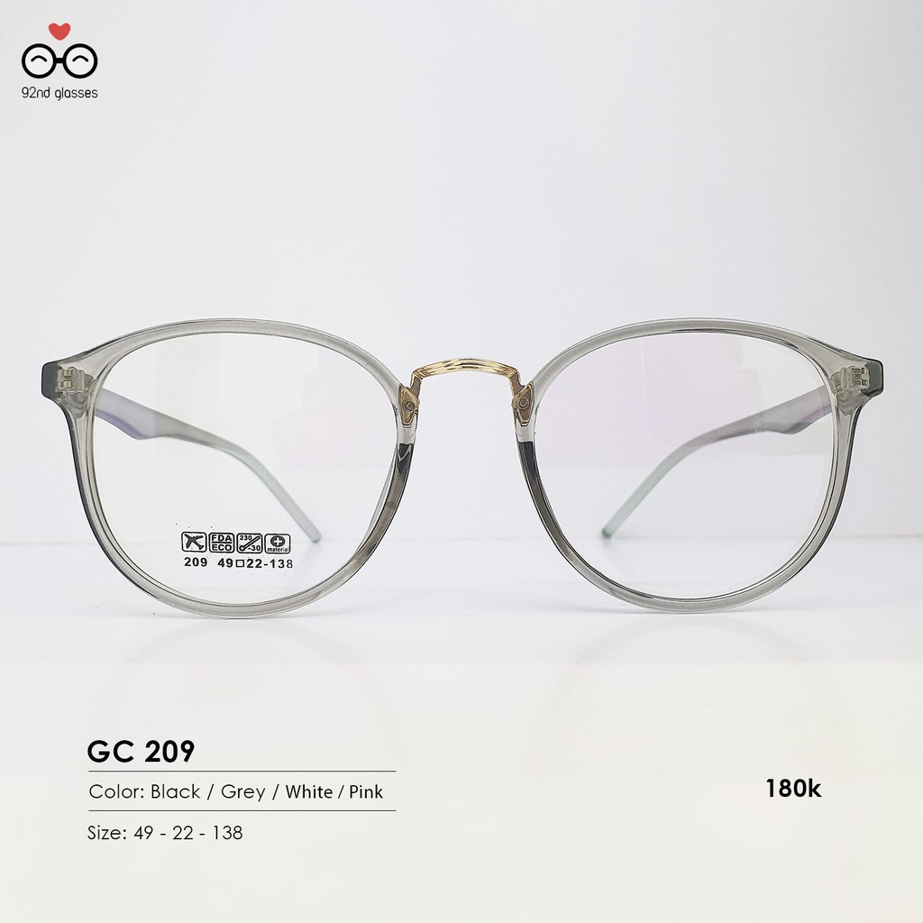 Kính cận nam nữu nhựa dẻo siêu bền, dáng tròn bầu nhiều màu Lani 209 - Lắp Mắt Cận Theo Yêu Cầu | BigBuy360 - bigbuy360.vn