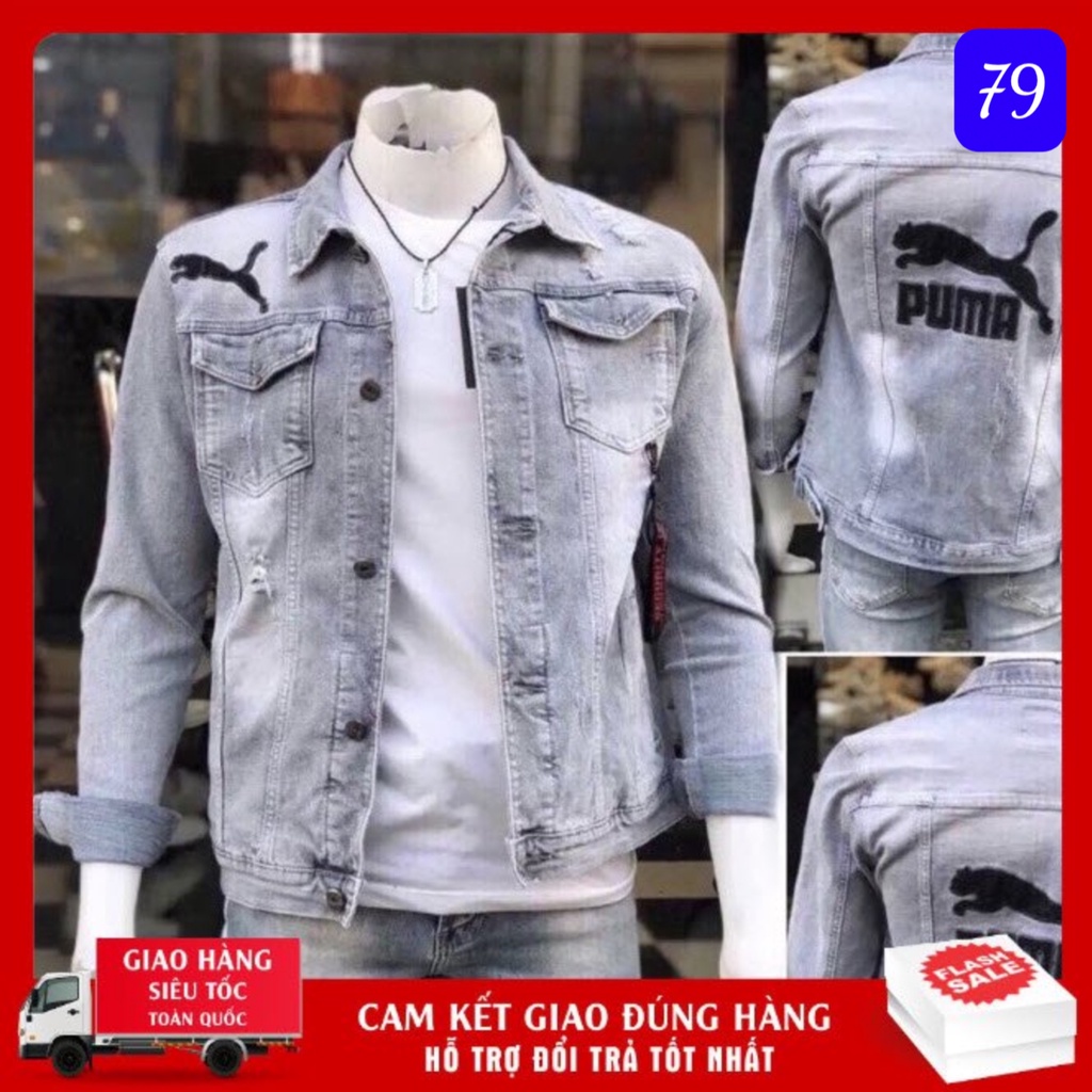Áo Khoác Jean Nam Cao Cấp Chất Liệu Bò Mềm Mịn Annhien09
