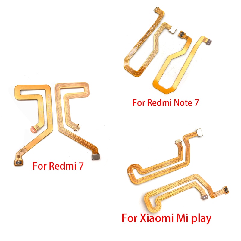 New Fingerprint Sensor Scanner Touch ID Connect Motherboard home button Flex Cable For Redmi 7 8 8A Note 7 / For Xiaomi Mi Play