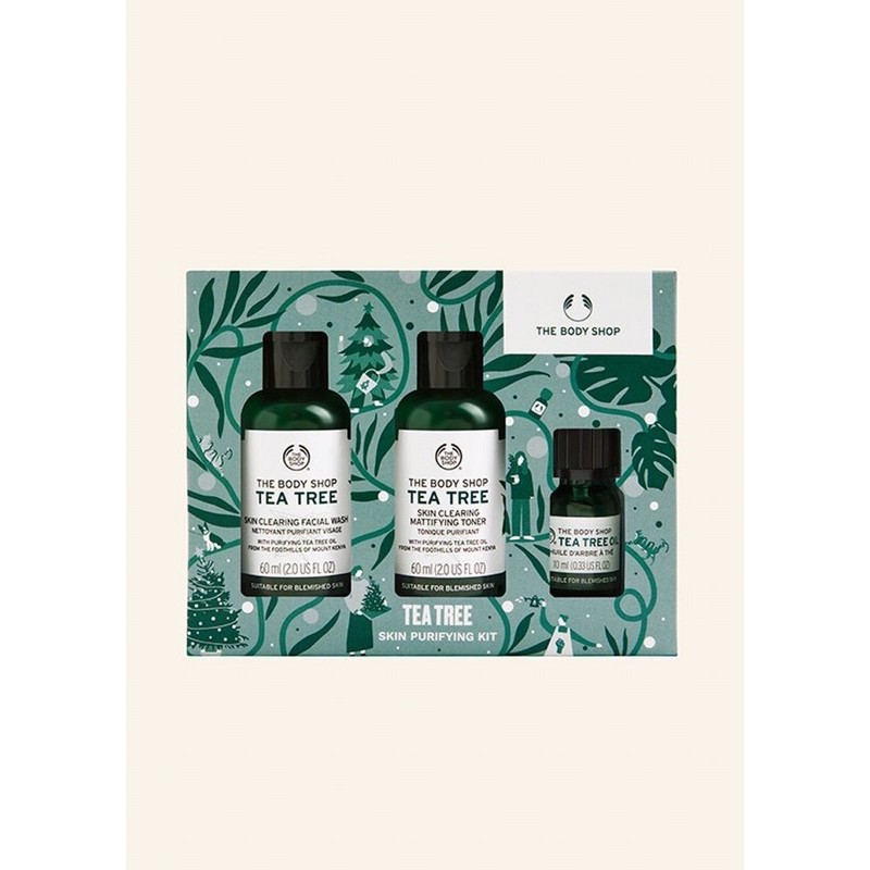 Set quà tặng giáng sinh, năm mới, sinh nhật The body shop, Bath and body works - Tea tree - Dầu gội gừng - Sữa tắm