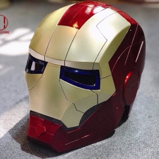 Mặt nạ đầu ironman sáng đèn