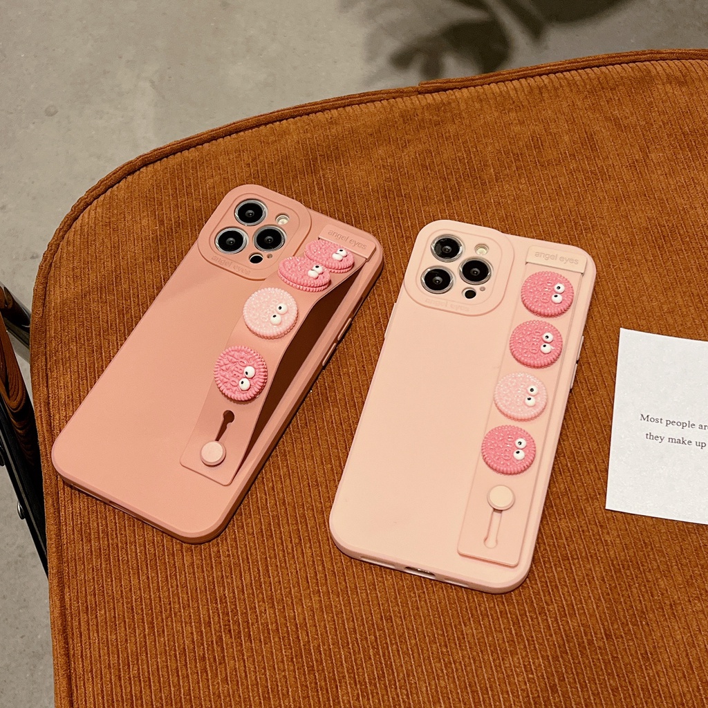 Ốp Lưng HọA TiếT HoạT HìNh Có Dây Đeo Cổ Tay Cho iPhone 14 / 13 / 12PRO MAX / 11 / 13PRO MAX