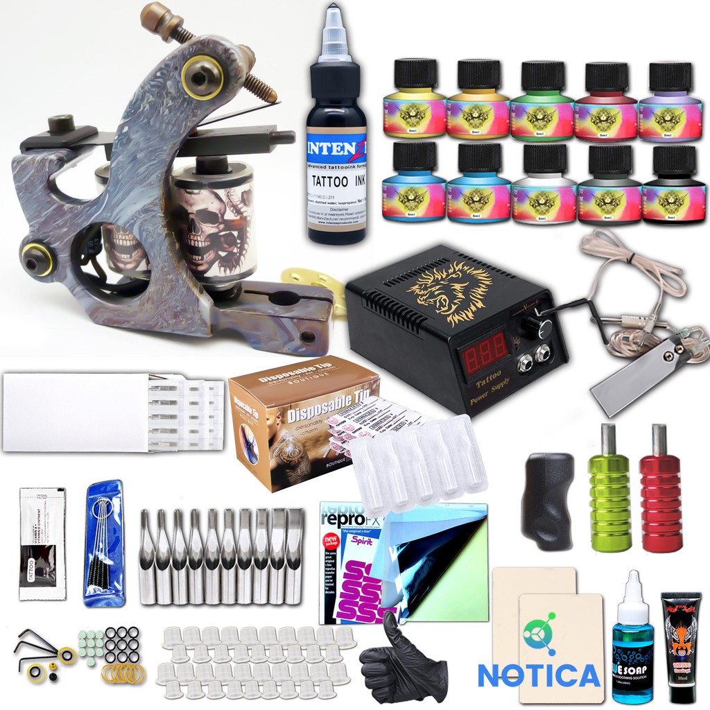  BỘ KIT MÁY XĂM TATTOO 20 CHI TIẾT