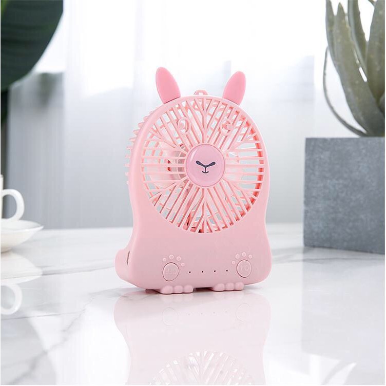 [Mã ELHA22 giảm 5% đơn 300K] Quạt Mini 3 Tốc Độ Hình Thú Small Fan Pin Sạc (GIAO MÀU NGẪU NHIÊN)