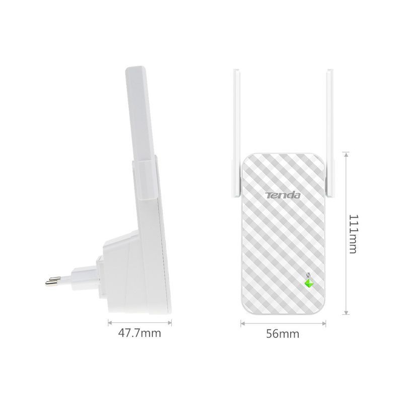 Kích sóng wifi, Bộ Kích Sóng Wifi Repeater 300Mbps Tenda A9 2 Râu - MẪU MỚI 2020