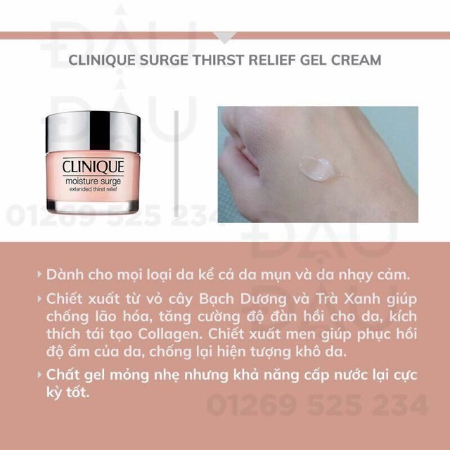 KEM DƯỠNG CLINIQUE HỒNG 72h MINISIZE 15ML MẪU MỚI