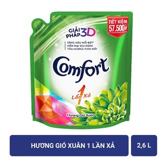 Nước xả vải Comfort 1LX Gió xuân/Ban mai 2.6L