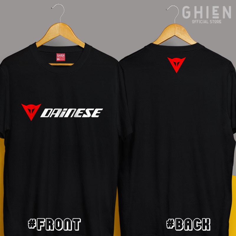 Áo thun nam UMAD racing boy DAINESE phản quang 7 màu cổ tròn tay ngắn màu đen có bigsize 100kg mẫu Biker xe độ, xe đua