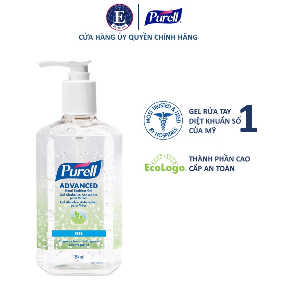 Gel rửa tay khô diệt khuẩn Purell Advanced 354ml [hàng chính hãng]