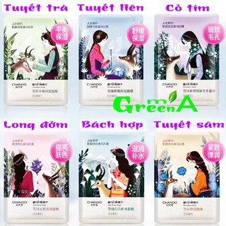 Mặt nạ Chando bản cô gái Himalaya cao cấp 6 loại tuyết trà, tuyết liên, cỏ tím, long đởm, bách hợp, tuyết sâm