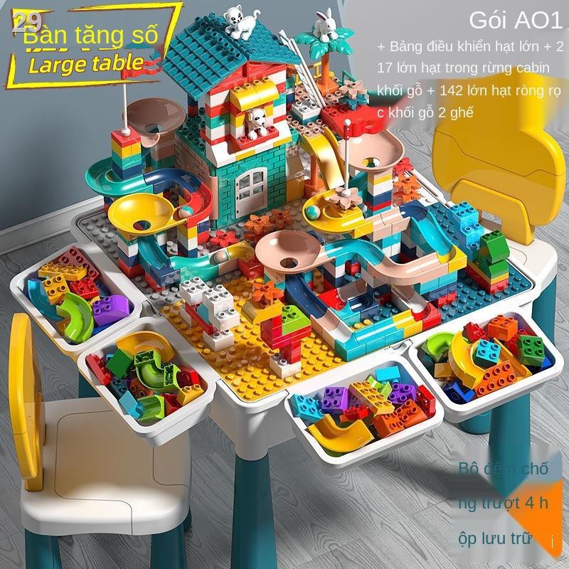 Xingya Youpin tương thích với bàn xây dựng dạng hạt kích thước Lego, đồ chơi trẻ em xếp hình đa chức năng của bé t