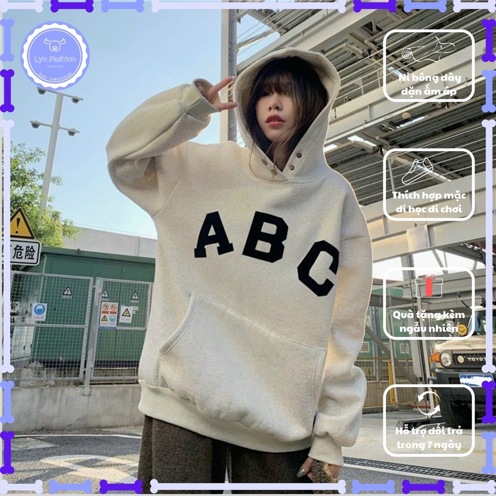 Áo khoác hoodie unisex Fear Of God ABC vải mịn, dày dặn mẫu hot của năm Lyn Fashion
