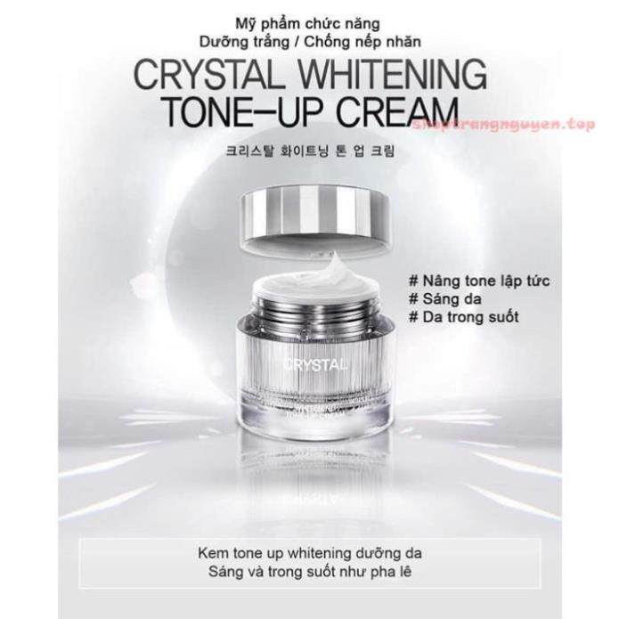 [Sample] Kem dưỡng trắng da Crystal Whitening Tone-up Cream 1ml