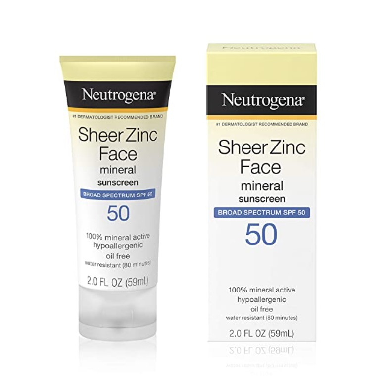 Kem Chống Nắng Neutrogena Sheer Zinc Face SPF50