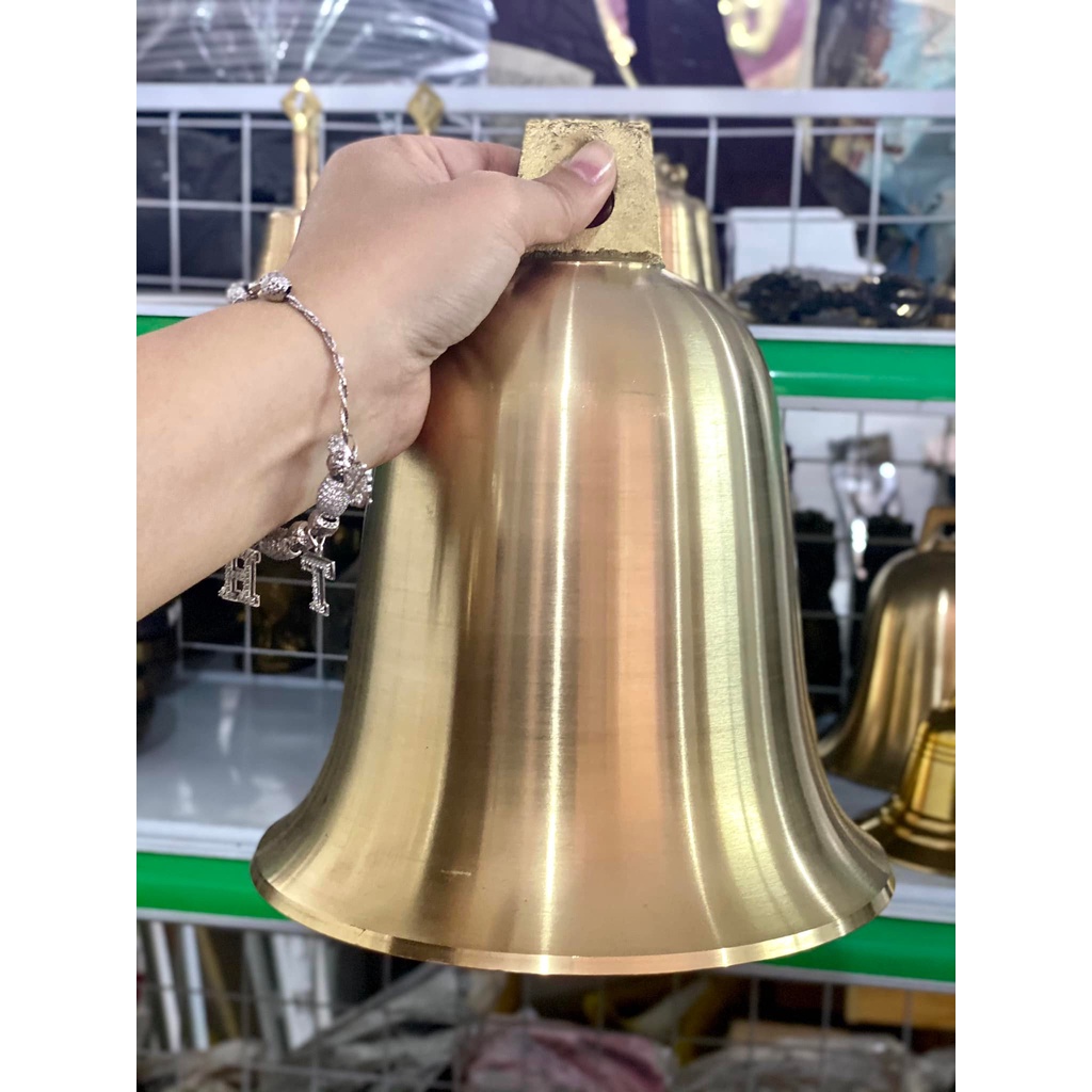 Chuông đồng treo - Chuông lắc - chuông treo nhà thờ 20x24cm