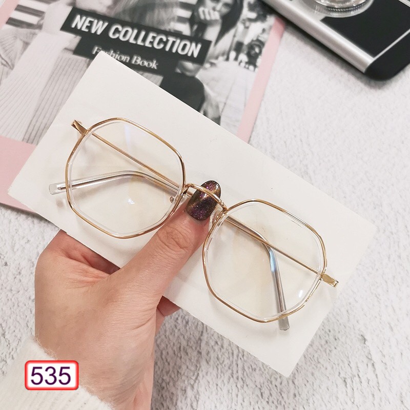 MẮT KÍNH GỌNG CẬN 535 FORM LỤC GIÁC HOT TREND SIÊU SANG CHẢNH | BigBuy360 - bigbuy360.vn