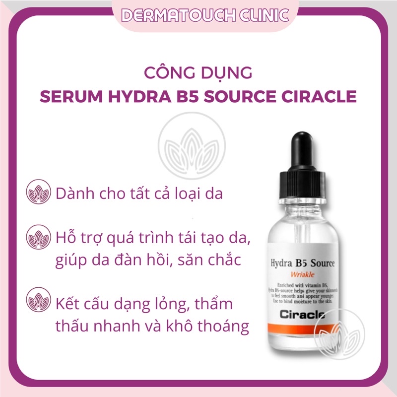 ✅[Chính Hãng] Serum Phục Hồi Da Ciracle Hydra B5 Source Wrinkle (30mL)