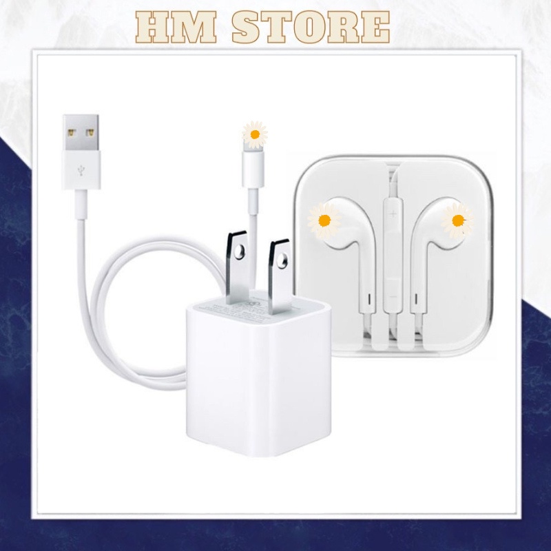 Combo bộ sạc, cáp sạc nhanh, tai nghe 3.5mm dành cho điện thoại, PC, máy tính bảng, tai nghe bluetooth, pin sạc dự phòng