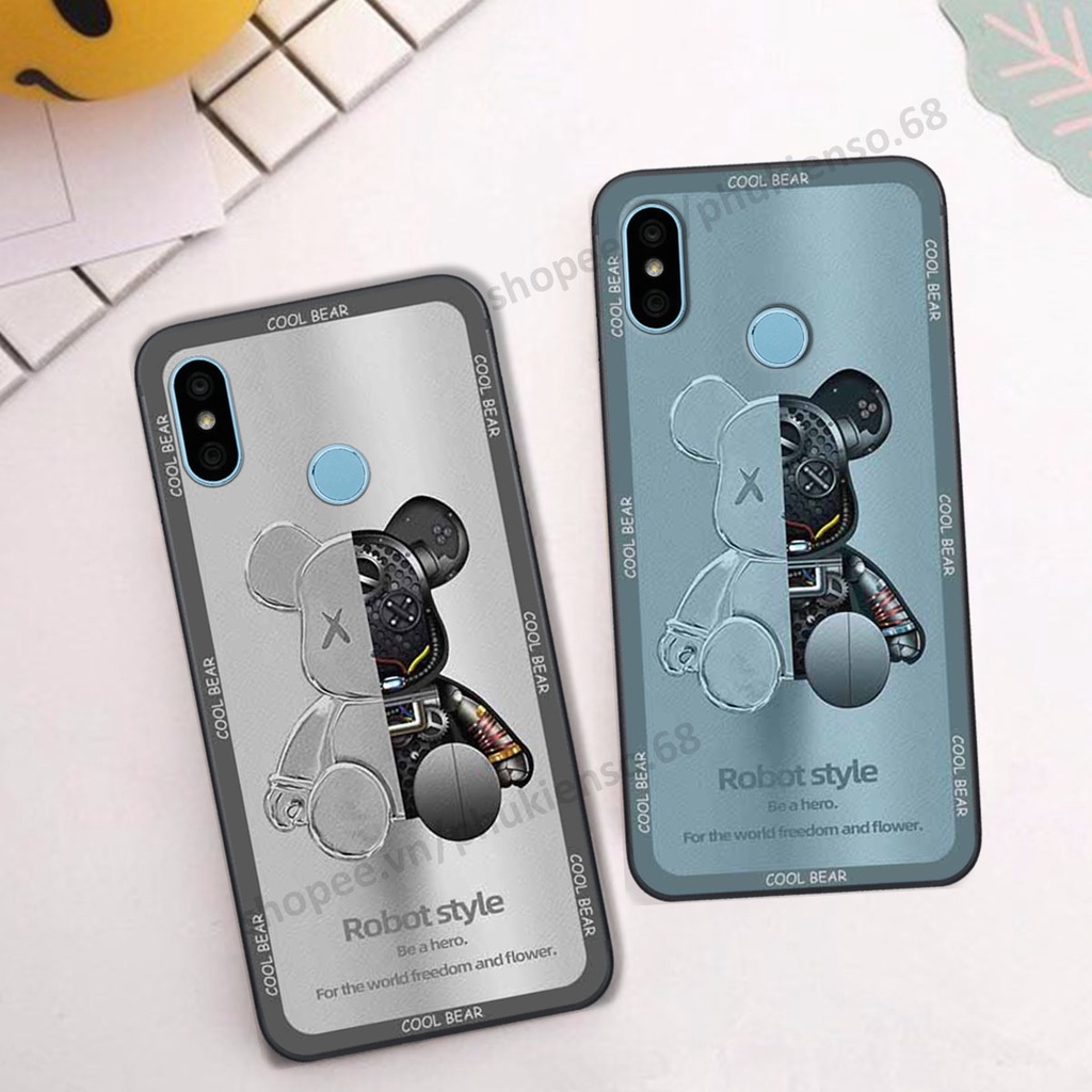 Ốp lưng điện thoại Xiaomi Redmi 6 Pro / Mi A2 Lite in hình gấu bear, kaws, doremon thời trang, ốp lưng cao cấp chất lượn