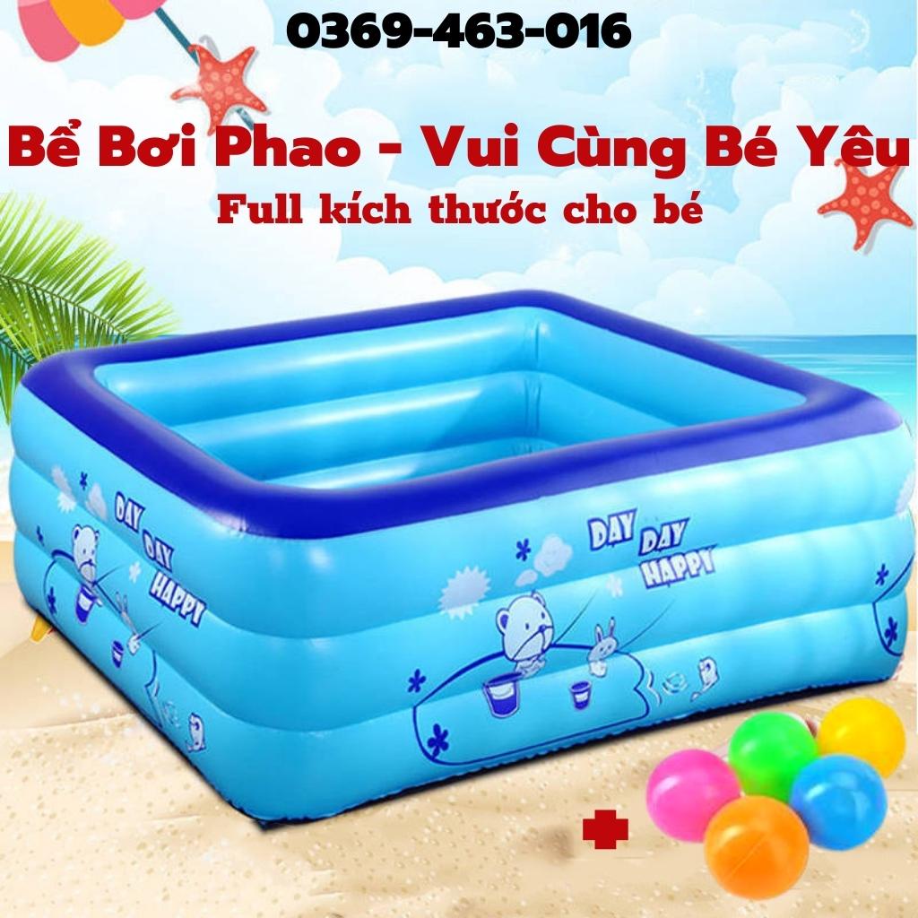 Bể bơi phao 3 tầng Kaw - bể bơi phao thành cao, chống trượt - Bảo hành 1 đổi 1