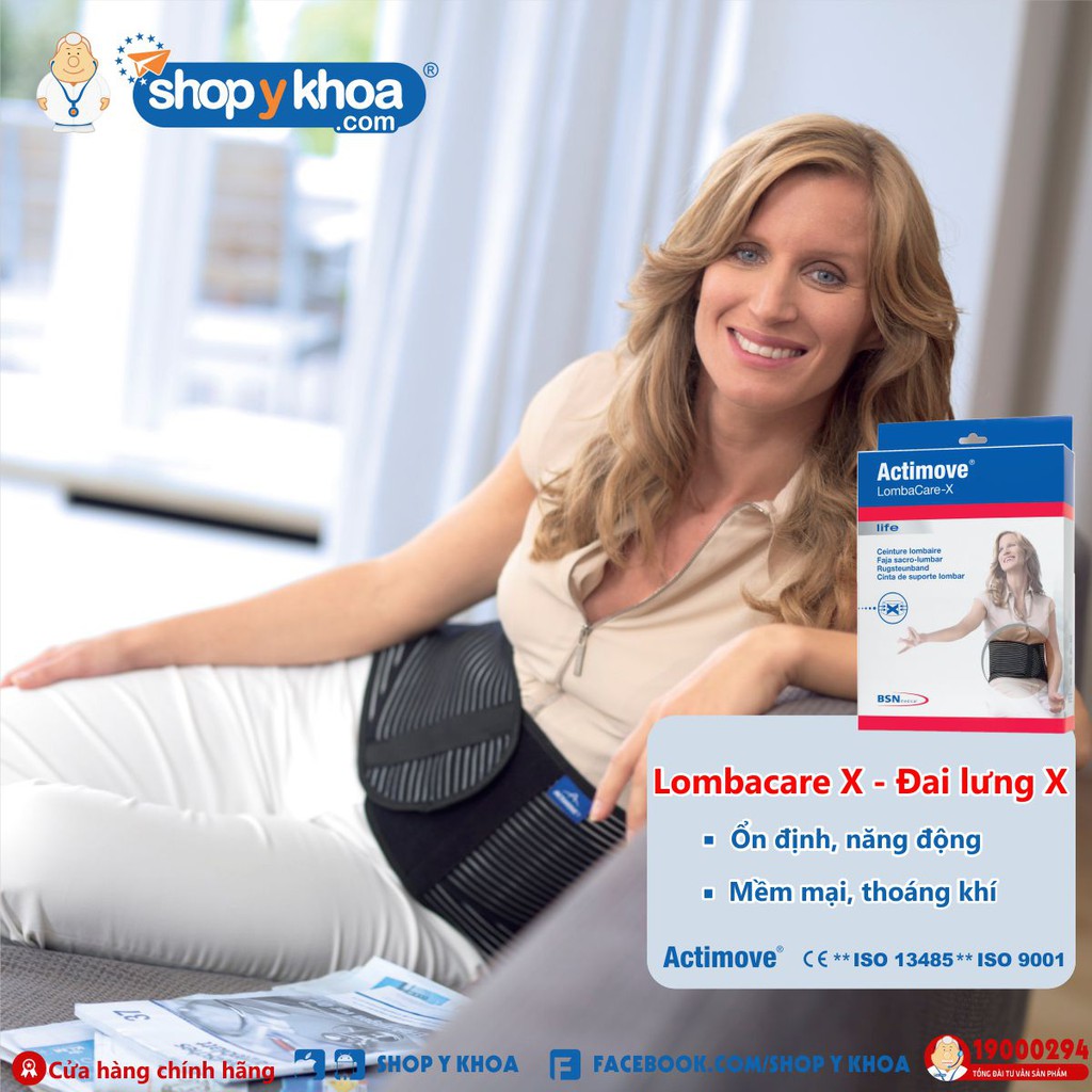 [CÓ QUÀ TẶNG] Đai lưng chấn thương cao cấp Actimove Lombacare X
