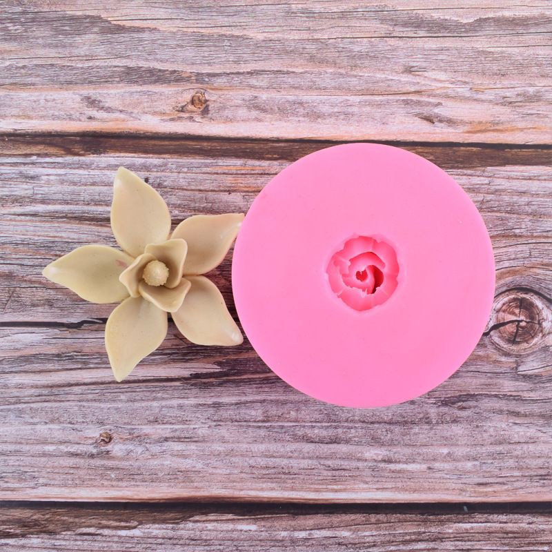 Khuôn rau câu 4D silicone Hoa lan cao trung (Kích thước đọc mô tả)