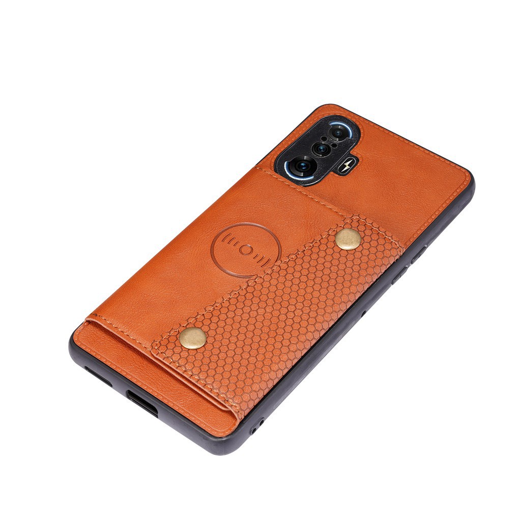 Vỏ Bao Da Điện Thoại Pu Có Ngăn Đựng Thẻ Khóa Nam Châm Cho Xiaomi Redmi K40 Gaming Edition Note 10 Pro 9 Pro 9t 8t K20 K30 Pro Ốp