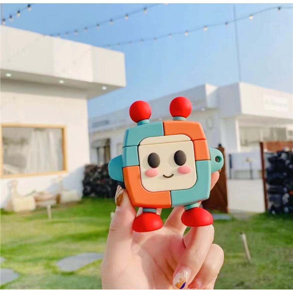 Vỏ ốp case bảo vệ bao đựng Lenovo LP40 TWS tai nghe không dây bluetooth cute hoạt hình anime silicon chống va đập