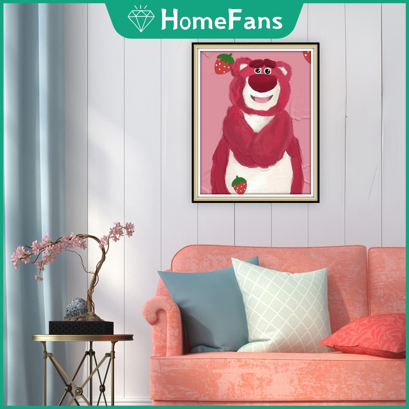 Bộ Tranh Đính Đá 5D Tự Làm Kích Thước 30x40cm / 40x50cm Họa Tiết Dễ Thương Dùng Để Trang Trí Nhà Cửa