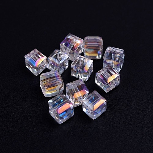 Bộ 100 Hạt Xỏ Lỗ 4 / 6mm Nhiều Màu Sắc Q33 Dùng Để Làm Đồ Trang Sức Thủ Công