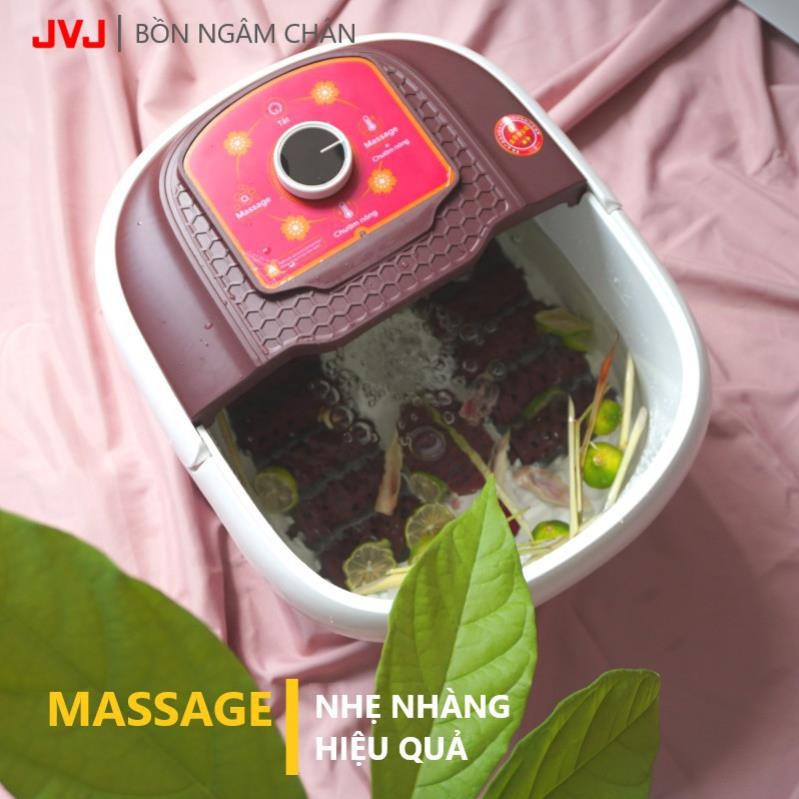 Bồn ngâm chân massage JVJ cao cấp - Chậu ngâm chân mát xa hồng ngoại JVJ