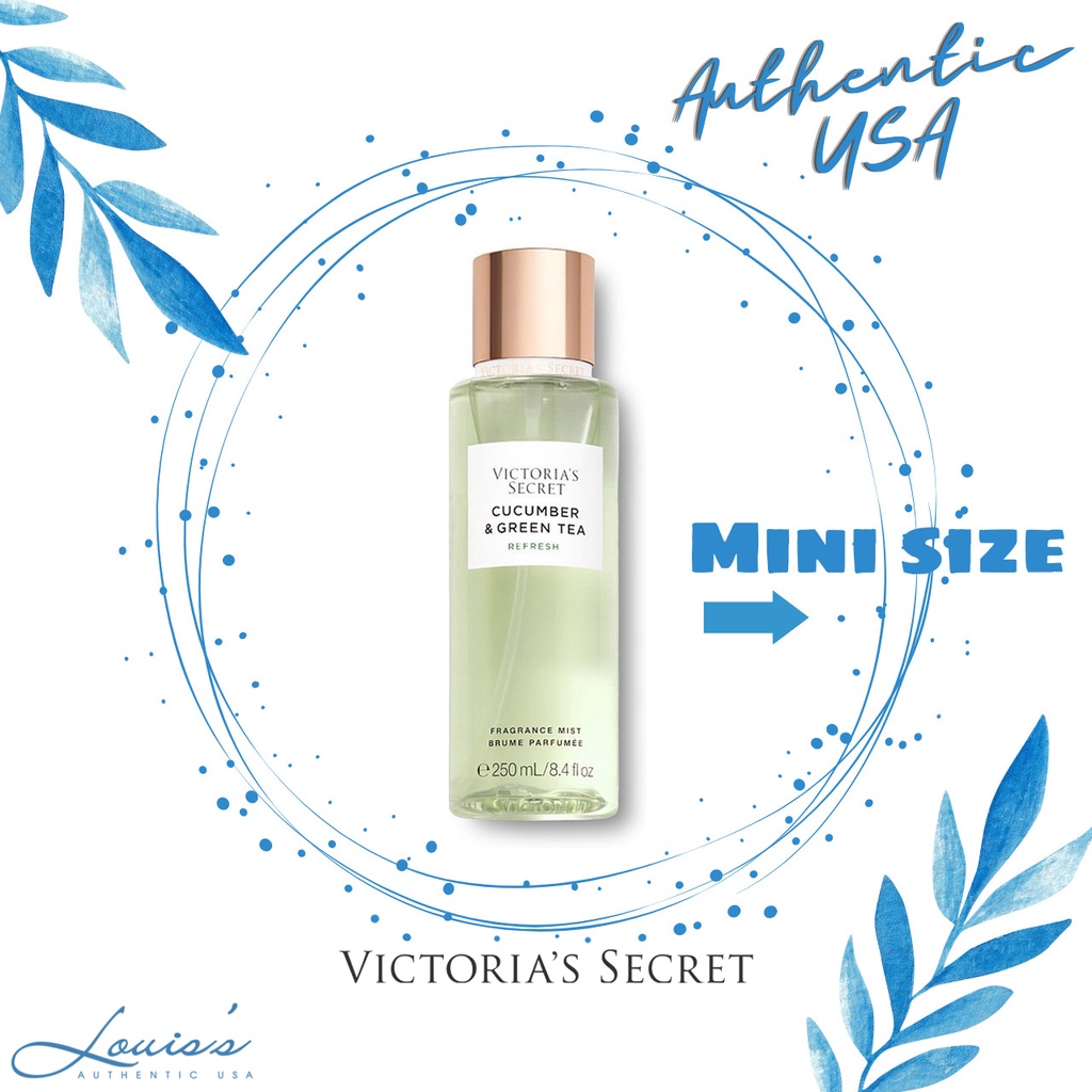 [ Mini 10ml & 30ml ] CUCUMBER & GREEN TEA - Xịt thơm toàn thân Victoria's Secret Mỹ