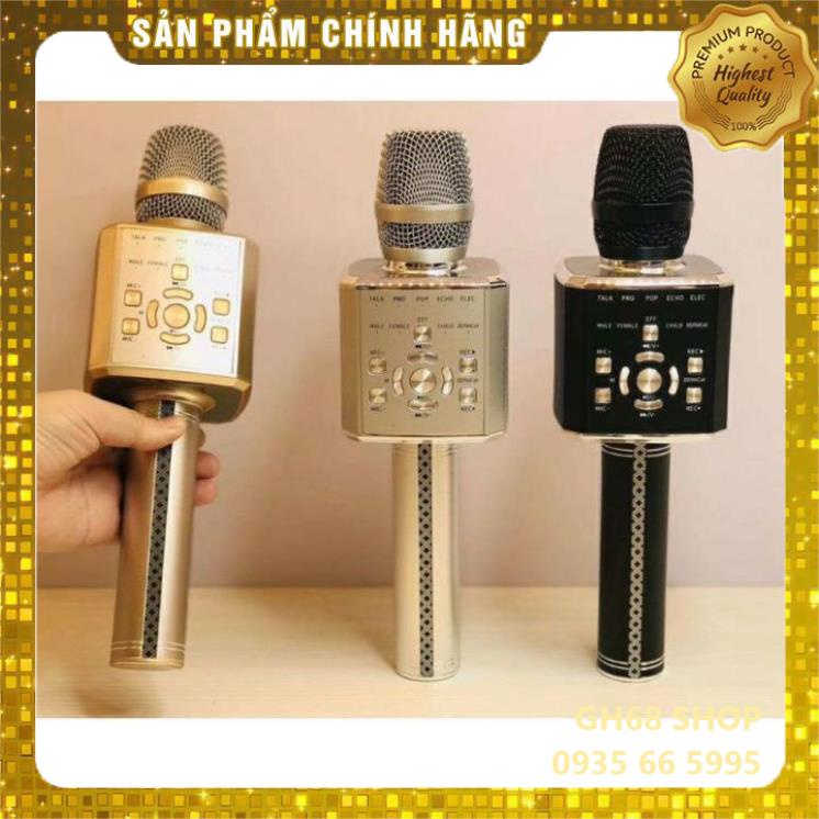 Mic YS97 Micro karaoke kiêm loa bluetooth. Chính hãng có chế độ antu-tune