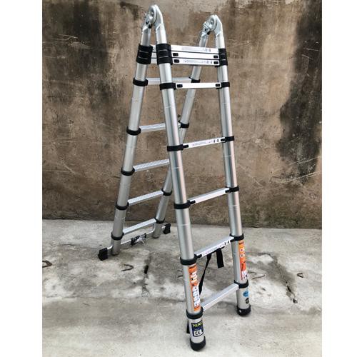 Thang nhôm rút gọn chữ A Ninda ND-50AI