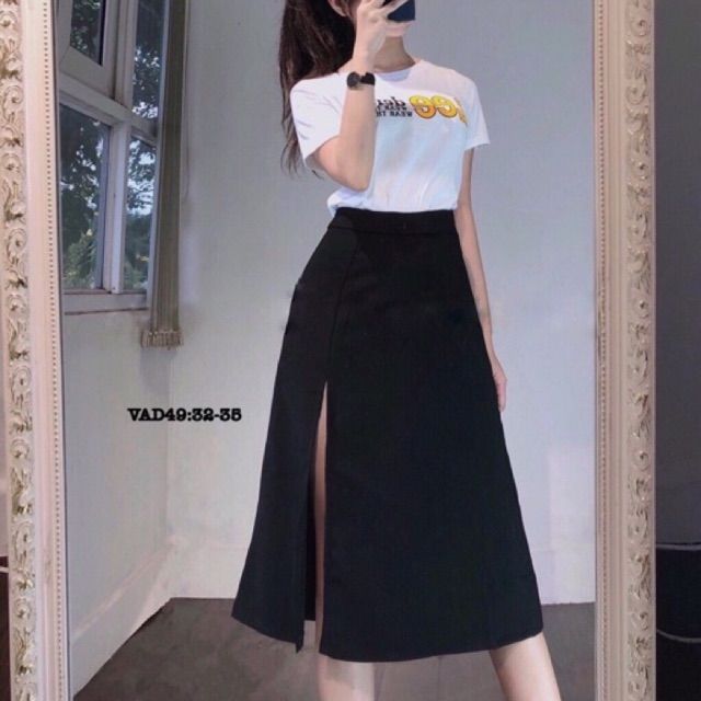Chân váy chữ A xẻ đùi | BigBuy360 - bigbuy360.vn