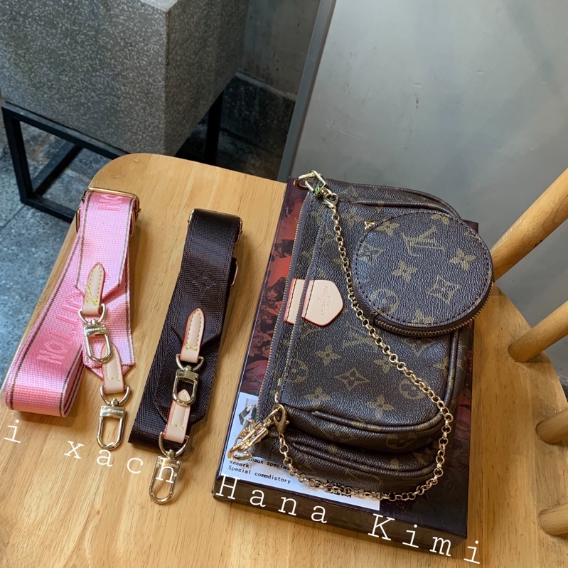 Set 3 chi tiết túi đeo chéo L\V hàng Full Box- Bill