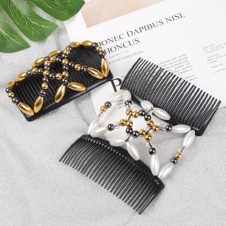 Lược cài tóc đôi xỏ hạt co giãn dành cho nữ
