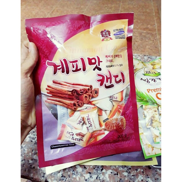 Kẹo Quế Samsung Hàn Quốc, Gói 200gr