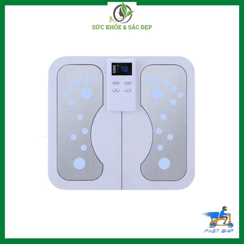 Máy massage bàn chân EMS ,máy massage xung điện trị liệu cho bàn chân,thư giãn giảm mêt mỏi,lưu thông máu