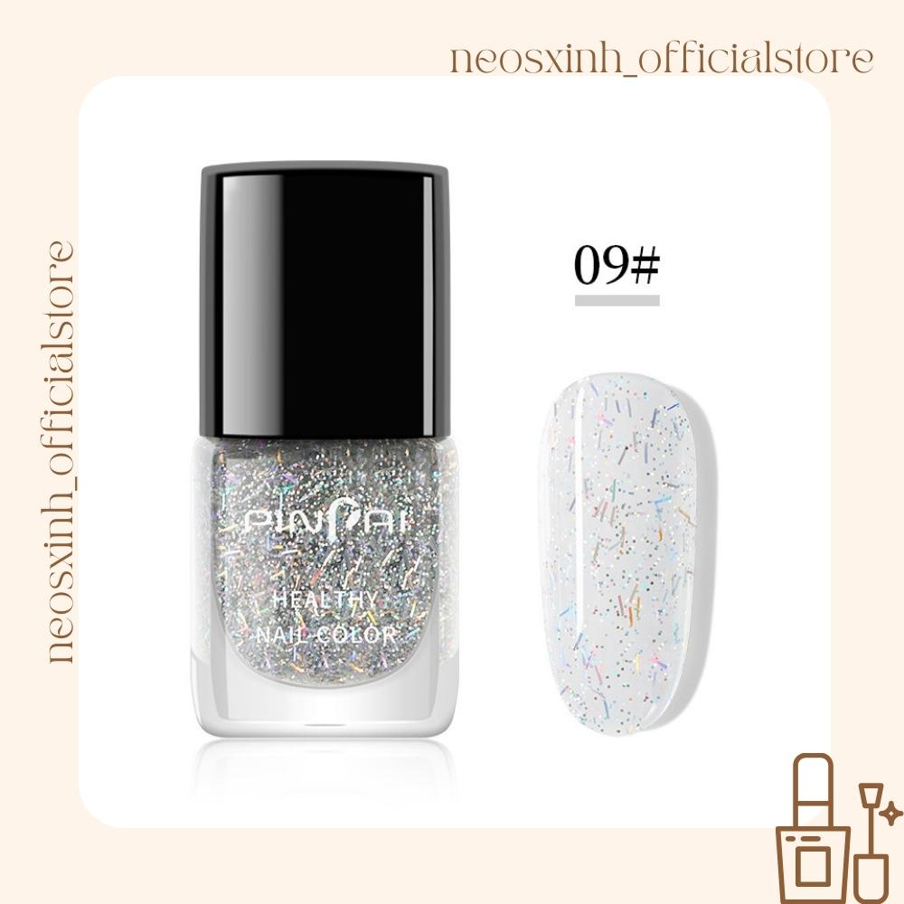 Sơn Móng Tay Pinpai NEW 7ml Màu Nude Đen Trắng Kim Tuyến Pastel Tím - Neosxinh Nails