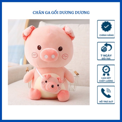 Gấu bông thú nhồi bông heo hồng size 30cm