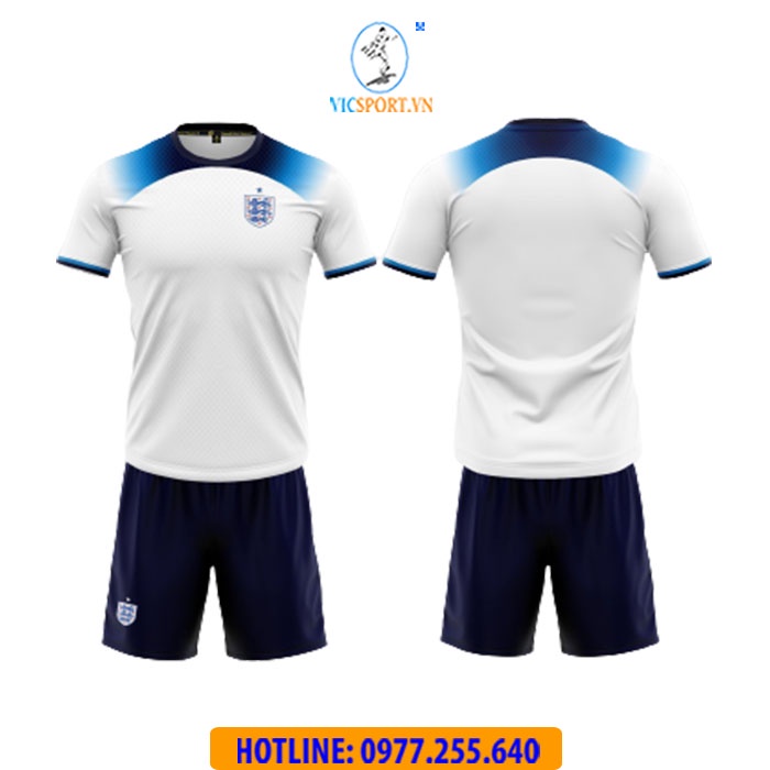 Áo Đá Bóng, Quần áo Đội Tuyển Anh 2023 -2024 Thun Lạnh Thoáng mát SV - Vicsport