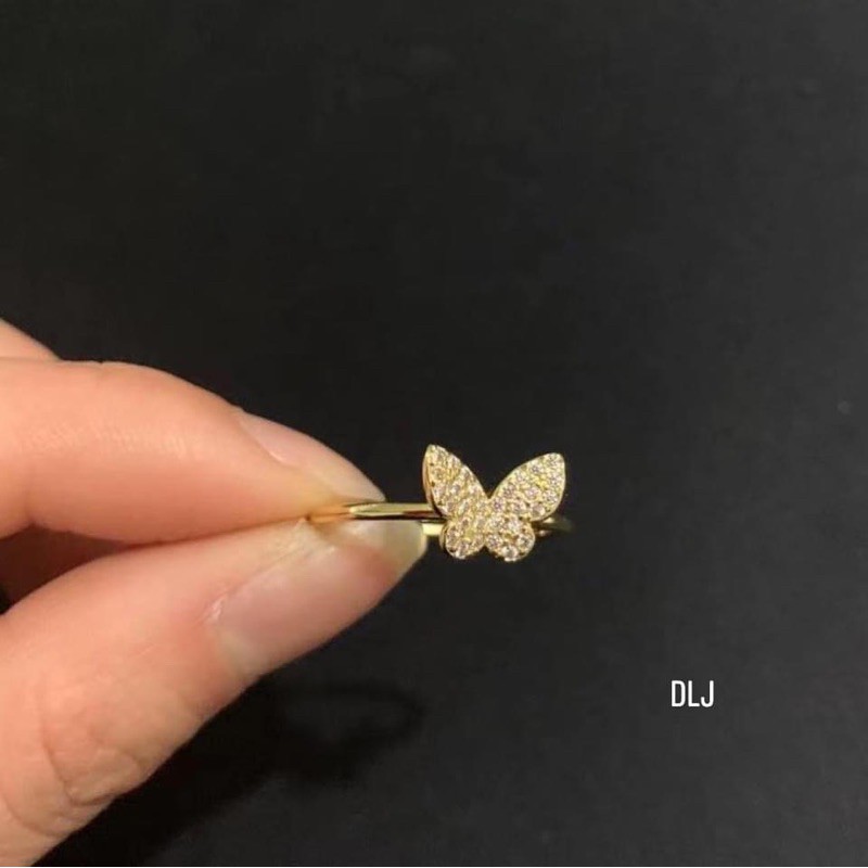 Nhẫn bướm mini freesize hàng bạc 925 thật giá tại xưởng