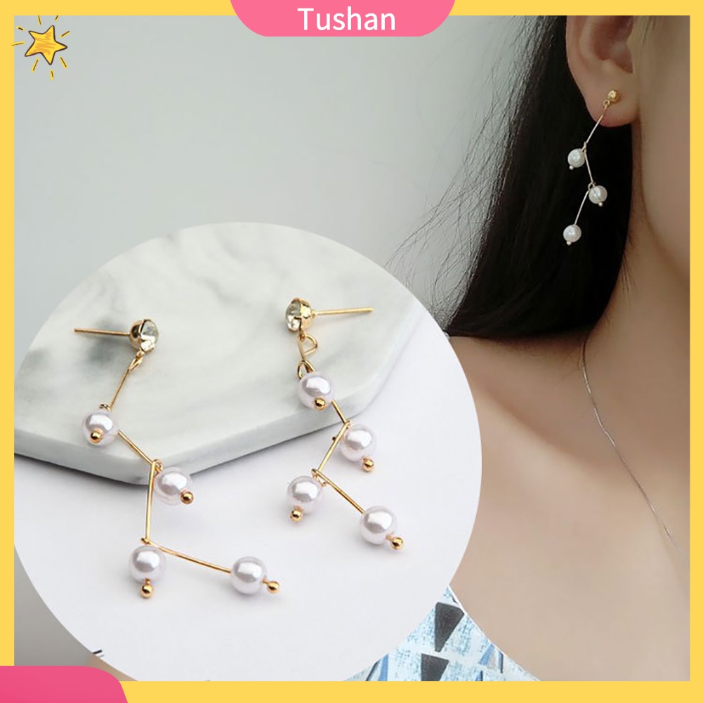 Bông tai nữ đính ngọc trai lung linh hợp thời trang
