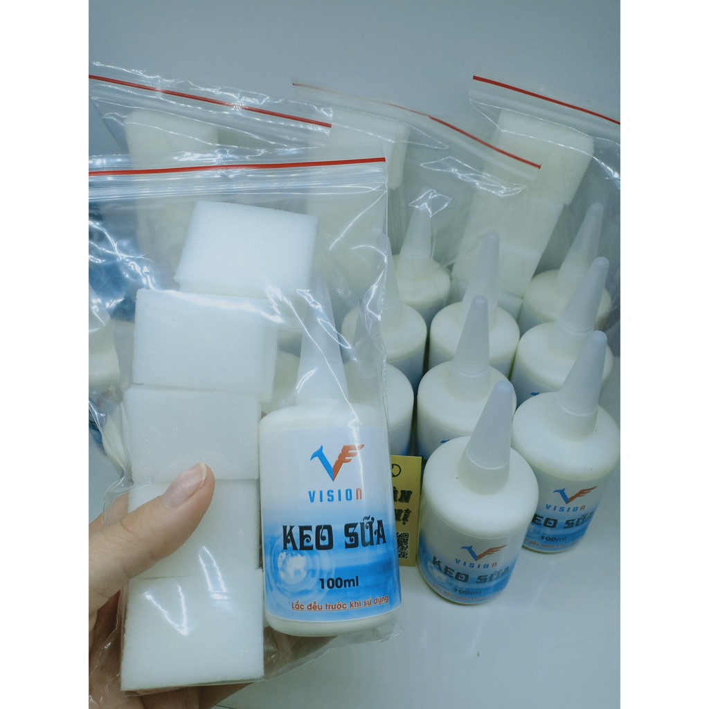 Keo Sữa Dán Mặt Vợt Bóng Bàn Vision  Keo Dán Vợt  Chống co và bảo vệ mặt vợt bóng bàn