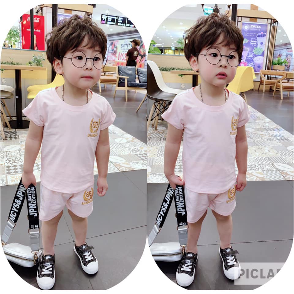 Bộ cotton BBB sang chảnh, thấm hút mồ hôi tốt cho bé trai bé gái - BCBB