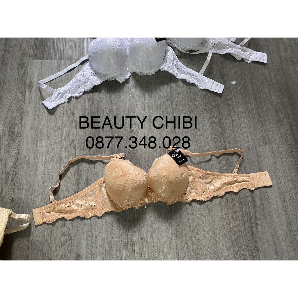 Áo Lót Bra Nữ Ren Có Gọng Nâng Đẩy Ngực Mút Dày 4cm Mềm Mại PINK STORE A06